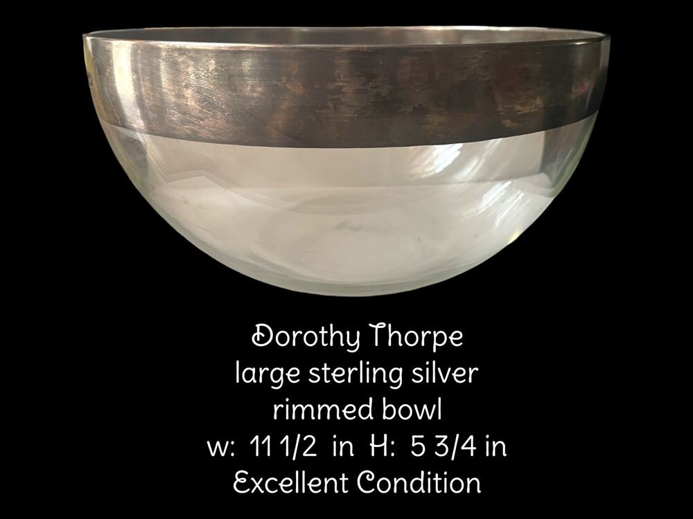 Vintage Dorothy Thorpe MCM Large Serving bowl EUC